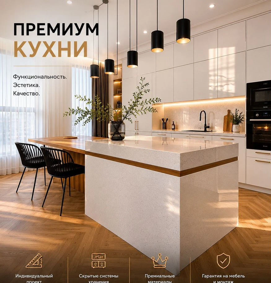 Кухни на заказ с установкой